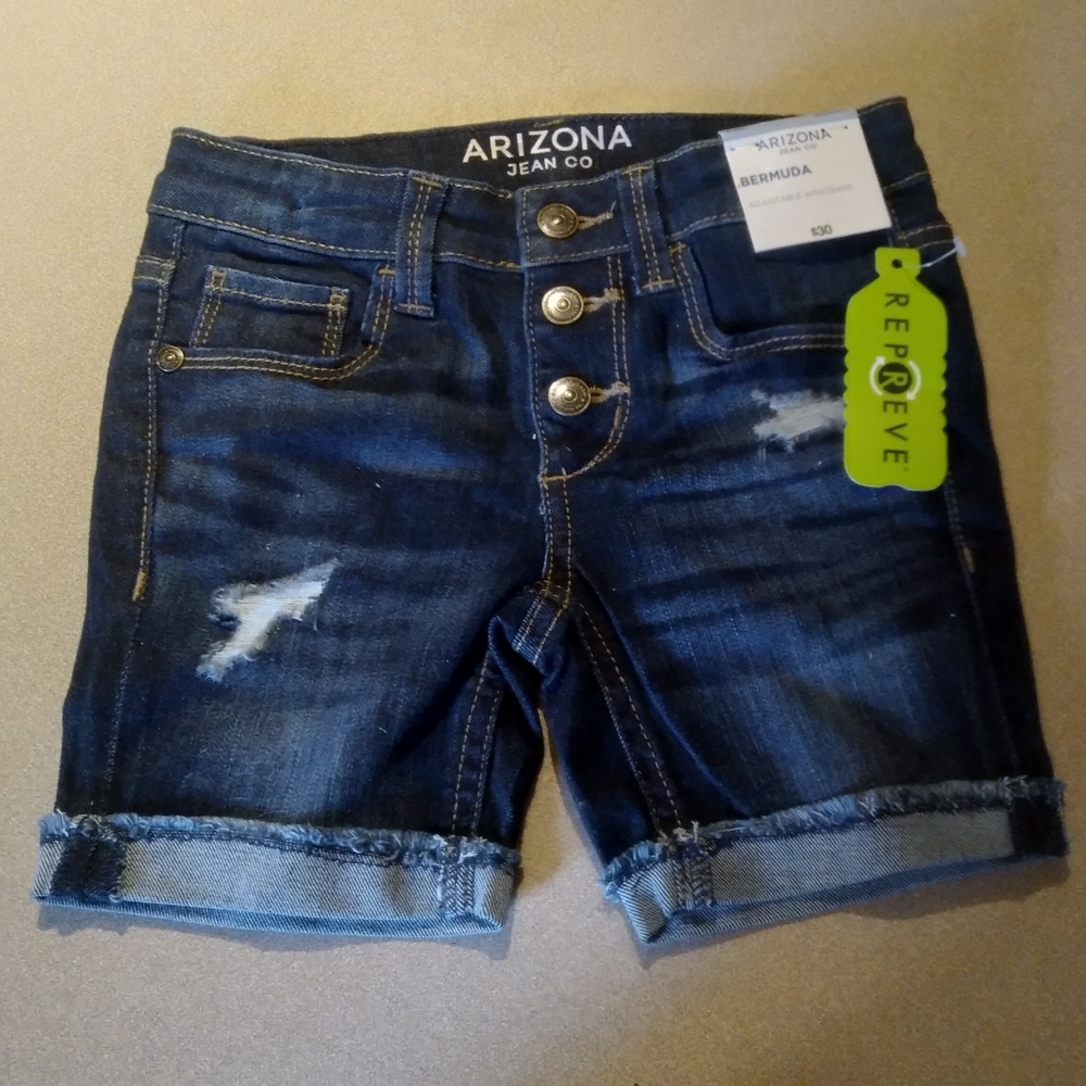 Arizona Jean CO girls Bermuda jean shorts